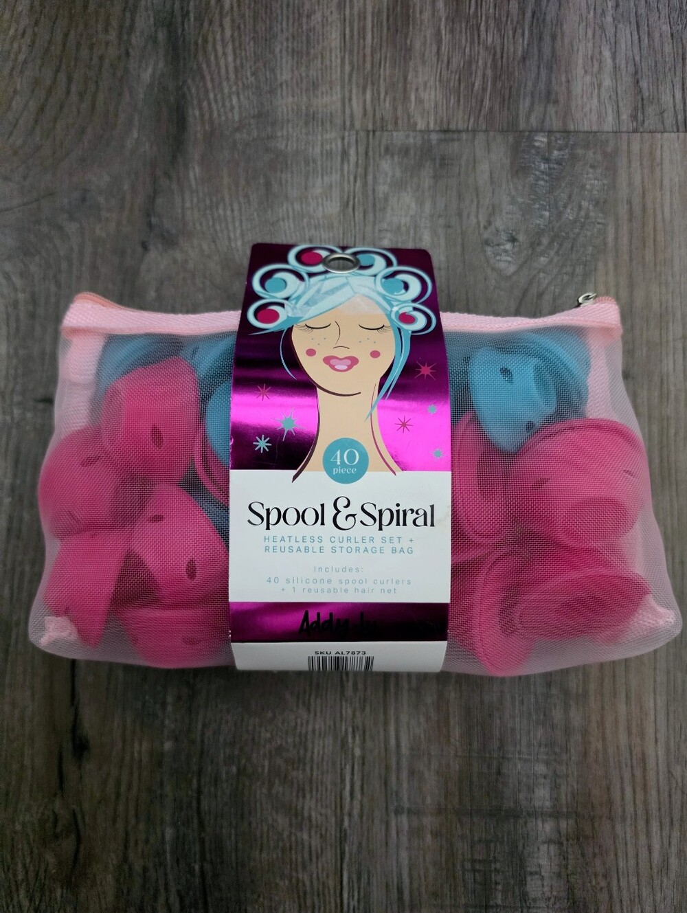 NIP Spool & Spiral Heatless Curler Set & Bag